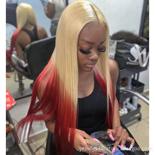 Best Quality 613 blonde Human Hair wigs,100% Remy straight Brazilian Virgin Hair Lace Front Wig